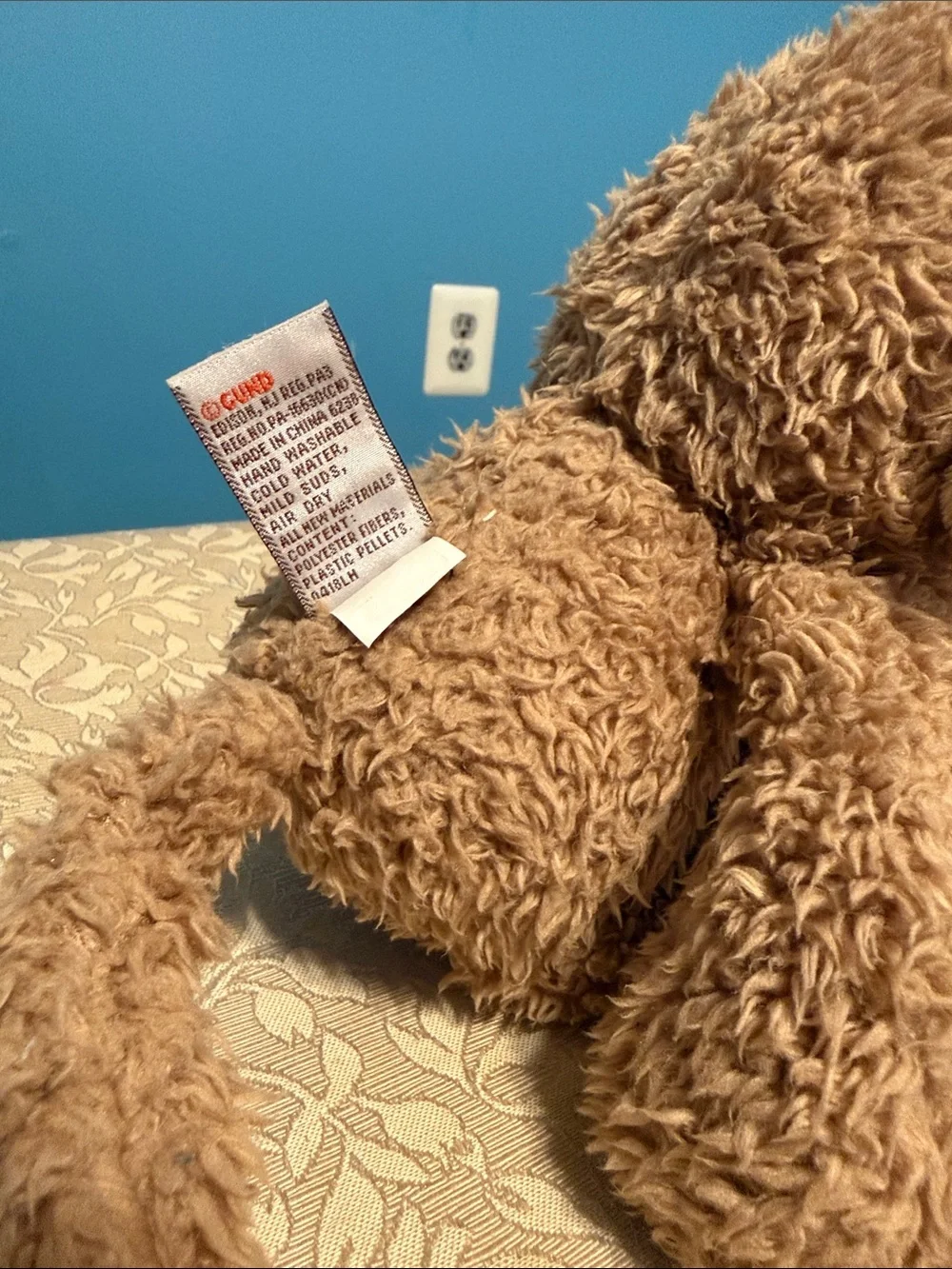 NWT Gund Brown Curly Plush Monkey Stuffed Animal
